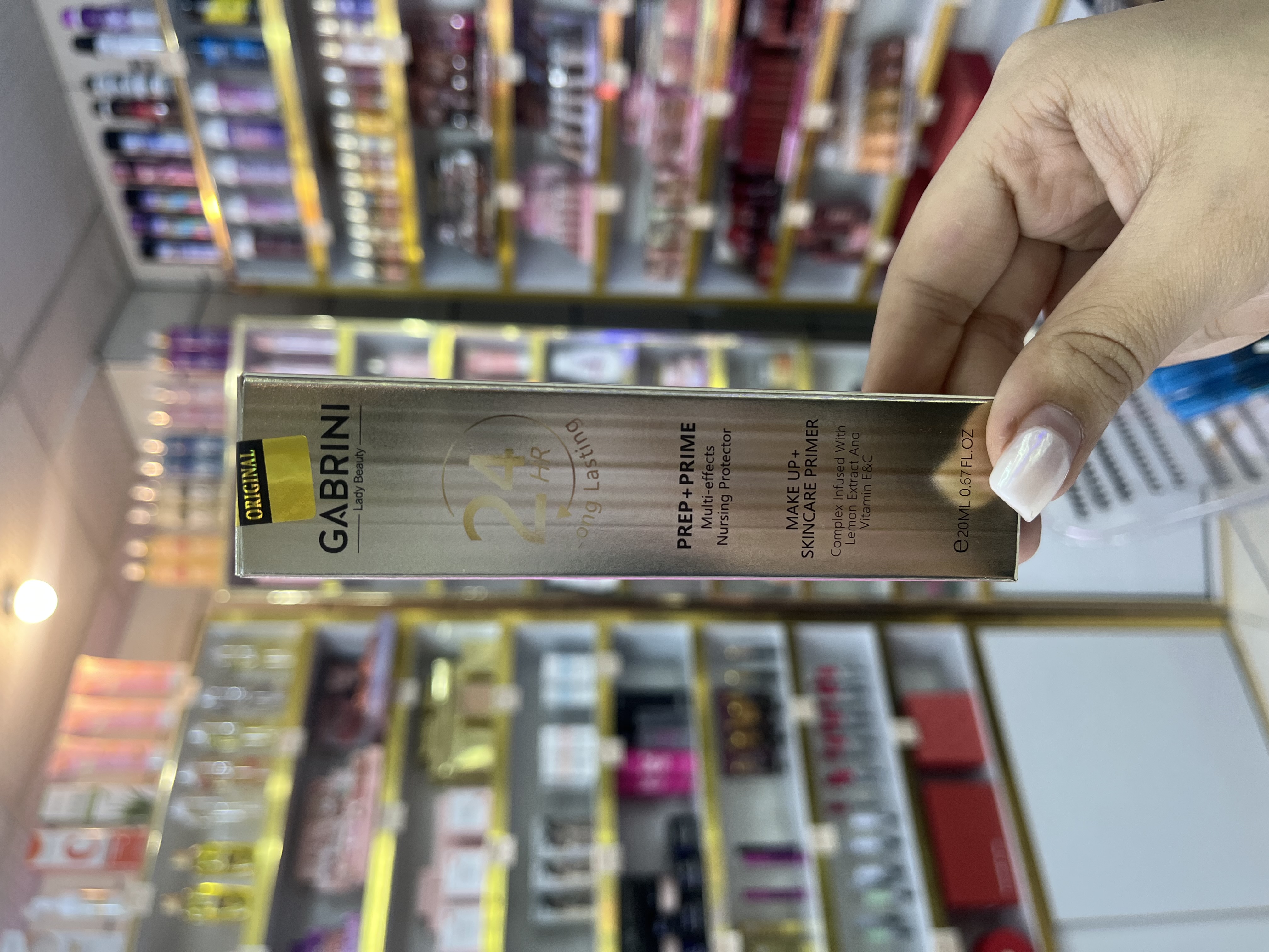 پرایمر و سرم زیرساز آرایش گابرینی 24 عیار طلایی